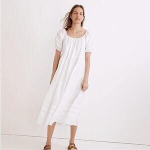 Madewell White Midi Dress